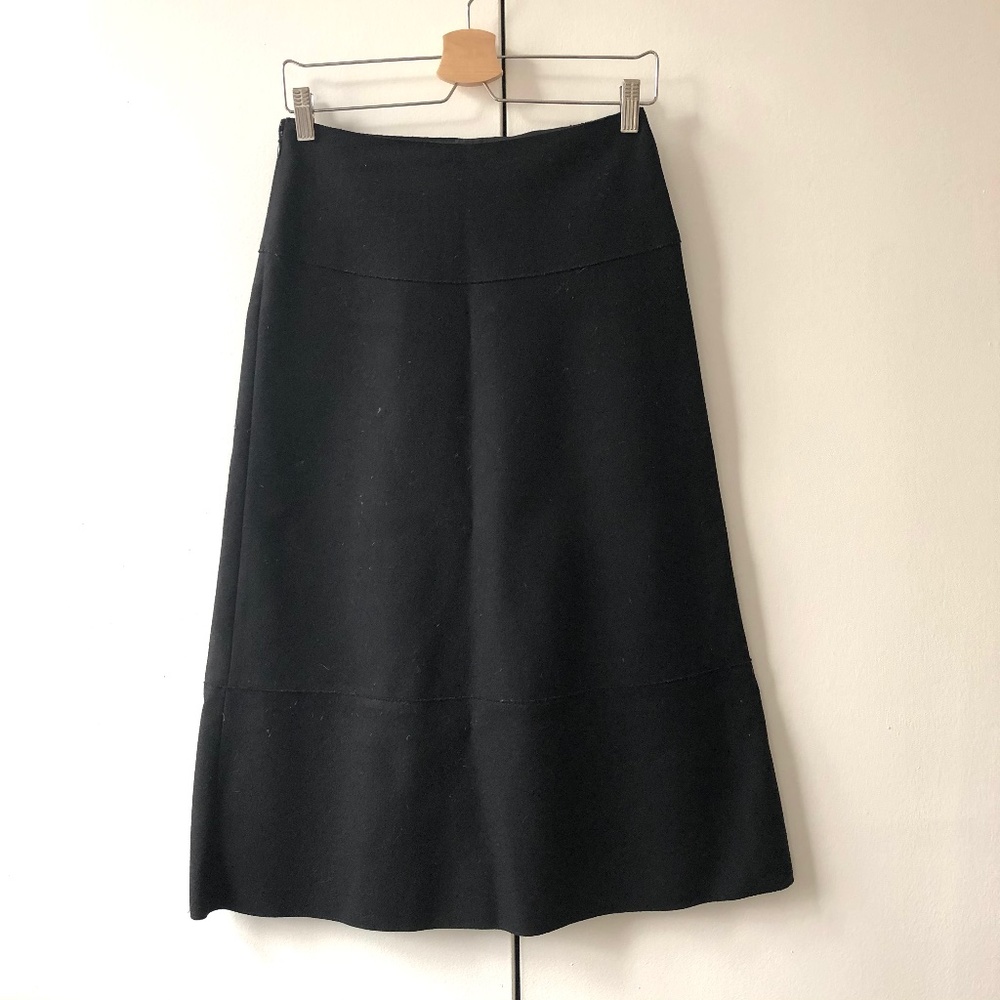 Italian Wool A Line Skirt
